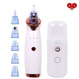 Rechargeable Blackhead Remover Face Vacuum Pore Cleaner Suction Acne Pimple Removal Nano Facial Steamer Beauty Skin Care Tools
