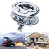 5pcs Stainless Steel Flush Latch Boat RV Toilet Door Lock Latch Yacht Deck Cabinet Door Handle Buckle Lock Latch Tool Lock Box