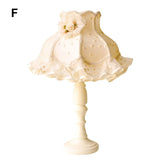 Girls Bedroom Table Lamp Princess Lace Lampshade Tassel Wood Desk Lighting Bedside Lamp E27 Book Reading Fabric Table Lamp  D92