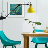 Modern Minimalist Retro Wall Lamp NordicTelescopic swing double section wall light Living Room Bedroom Bedside lighting fixtures