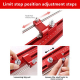 Parallel Rail Guide System Aluminium Alloy Circular Saw Track Set Fixed Guide Rail Bracket For Track Saw Track Repeatable Cuts