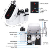 Diamond Microdermabrasion Facial Machine Oxygen Jet System Hydrafacial Water Dermabrasion Device Vacuum Blackhead Removal