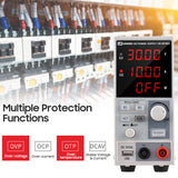 LW-3010EC DC Power Supply Variable 30V 10A LED Digital Adjustable Switching Regulated Power Supply 5V/2A USB Interface Data