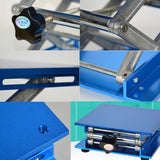 Aluminum Lifter Router Plate Table Woodworking Machinery Engraving Laboratory Lifting Stand Manual Lift Platform Carpentry Tools