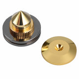 4 Pairs Speaker Isolation Spikes Stand Feet Gold-plated Copper HiFi Speaker AMP CD Cone Base Pads 28x25mm