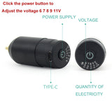 New Tattoo Mini Wireless Power For Tattoo Rotary Machine Pen RCA Connection Tattoo Power Supply