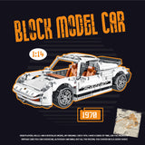 1365pcs City Technical Retro Speed Racing Car Building Blocks MOC Supercar Sports Vehicle Bricks Toys For Boys Gifts