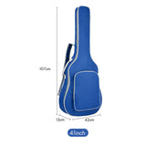 Colorful Guitar Bag for 41 Inch Acoustic Guitar Backpack 5MM Thick Padded Gig Bag with Neck Strap,Reinforced Handles