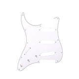 11 Holes Electric Guitar Pickguard SSS Guitar Scratch Plate &amp; Screws For ST Style Guitar Parts Replacement