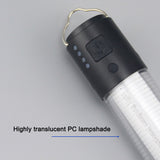 LED Camping Light USB Rechargeable Campsite Lantern Tent Lamp Flashlight Support Multiple Light Modes with Magnetic Base Tripod