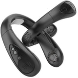 Summer Sports Fan USB Rechargeable Neckband Hanging Neck Fans 3 Speed Portable Adjustable Digital Display for Outdoor Indoor