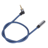 3.5mm Female to 90 Degree Male Audio Extension Cable 4 Conductor Stereo Audio Cable for tablet MP3 player Smart Phone to PC TV