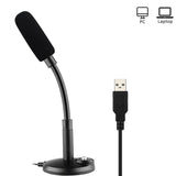 Mini Desktop USB Speech Microphone With Flexible Stand for Computer PC Laptop Notebook Studio Recording Condenser Mic