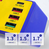 MECHANIC Wireless Smart Charge iCharge 8 Pro QC 3.0 8 USB Port Wireless Charging Dock LCD Display For Mobile Phone Charging