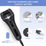 USB Wireless Electric Pedicure Foot File Callus Grinder Professional Spa Foot Care Tool  for Hard Cracked Dead Skin Pedicure