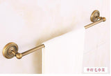 Antique Carved Bathroom Hardware Sets Solid Brass European Bathroom Accessories Set Brushed Bathroom Products (shelf/towel Rack)