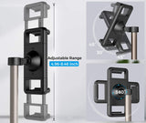 Tablet Stand Holder with Phone Mount, Height Adjustable Tablet &amp; Phone Stand for Desk for iPad Holder Dock