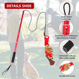 Funny Flirt Pole Interactive Dog Toys Durable Indestructible Chasing Tail Teaser and Training Toy Chewing Rope for Dog