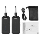 AM-5G Wireless 5.8G Guitar System Low Latency Rechargeable Audio Transmitter and Receiver ISM Band for Electric Bass Guitar