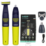 2IN1 Men Intimate Haircut High Quality Beard Rasor Pubic Hair Nose Shaver Male Man Bikini Line Secret Zone Part Depilation Rasor