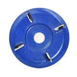 Wood Carving Cutter Disc Woodworking Shovel Plate Sculpting Tool Milling Attachment for 16mm Angle Grinder 5-Teeth Red Arc