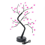 HX006 Tree Lamp Led Warm Light Cherry Blossoms Copper Tree Lamp Small Desk Lamp Festival Decoration Tree Lamp