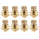 8Pcs Speaker Stand Copper Speaker Suspension Spikes Isolation Stands Foot Base Pad Shock Absorption for HiFi Speaker Loudspeaker