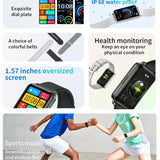 Sports Smart Watch ZX28 Bracelet Men Women 1.57inch Fitness Tracker Ladies Smartwatch Wristband for Android Ios