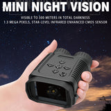 1080P Binocular Night-Vision Device 4X Digital Zoom 7Level Brightness Adjustable IP54 Waterproof 300M Full Dark Viewing Distance