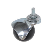 Caster wheel 4pcs 1/2 Inch Swivel Caster Threaded Castor Wheel for Trolley Furniture rubber wheel