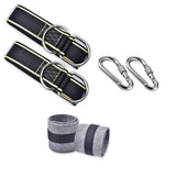 Outdoor Hammock Tree Swing Hanging Straps Kit,5Ft with 2 Locking Carabiners and 2 Tree Protectors,for Swings & Hammocks