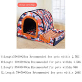 New Warm Dog House Comfortable Print Stars Kennel Mat For Pet Puppy Foldable Cat Sleeping Bed high quality pet products