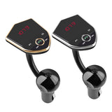 Bluetooth FM Transmitter for Car,Bluetooth Car Adapter with Dual USB Port and Hands-free Calling for iPhone Samsung, Smartphone