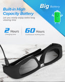 DLP Active Shutter 3D Glasses 96~144Hz For Optoma Acer Home ViewSonic ViewSonic