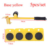 5pcs/set Heavy Duty Furniture Lifters Transport Furniture Mover Tools Wheel Roller Bar Hand for Lifting Moving Furniture Helper