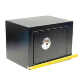 New Arrival Professional and Durable Strong Iron Steel Key Operated Security Money Cash Safe Box For Home Office Jewelry Black