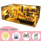 CUTEBEE DIY Dollhouse Wooden Doll Houses Miniature Doll House Furniture Kit Casa Music Led Toys for Children Birthday Gift M21