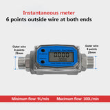 Flow Meter Digital Fuel Gauge Flowmeter K24 Methanol Diesel Gasoline Kerosene Chemical Water Electronic Liquid Turbine Meter