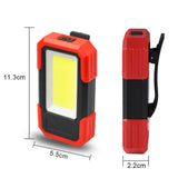 LED Work Light LED Magnetic Base  Clip Battery COB Flashlight Bright Handled Work Lamp For Car Repair Camping Emergency