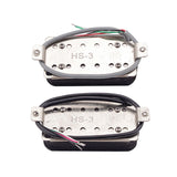 Electric Guitar Pickup Carbon Fiber Humbucker Double Coil Electric Guitar Pickups 50/52Mm Neck Bridge Pickups
