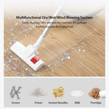 Deerma Vacuum Cleaner TJ200 Wet and Dry Household Floor Cleaner Dust Collector with Floor Brush 18000Pa 1200W 6L Capacity 220V
