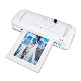 A4 Laminator Machine 9 Inch Thermal Laminator Built-in Paper Trimmer and Hole Puncher, Photo Plastic Film Laminating Machine