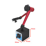 Total Height 350mm Big Universal ON/OFF Stand Base Flexible Magnetic Base Holder Stand Tool & Dial Indicator Test Tool