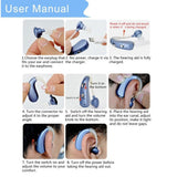 Hearing Aids For Deafness Rechargeable Ear Sound Amplifier Adjustable Micro Wireless Ear Hearing Amplifier In-Ear Deaf Audifonos