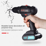 2023 New Electric Impact Wrench 220V Brushless Cordless Wrench Socket 12V Li-ion Battery Hand Drill Installation Power Tools