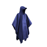 3 In 1 Long Emergency Hooded Breathable Lightweight Hiking Rain Poncho With Pocket Outdoor Camping Reusable Waterproof Men Women