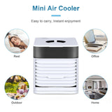 Personal Air Cooler Portable USB 3 Speed Air Conditioner Fan Desktop Mini Air Cooling Fan Humidifier for Home Office