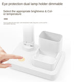 LED Double-Head Desk Lamp,LED Lights Battery Operated Table Lamp With USB Charging Eye Protection Lights For Home/Office
