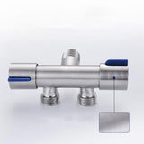 1Pc Bathroom Faucet Double Handle Dual Control Nozzle Single Cold Spray Gun Faucet Stainless Steel Toilet Faucet