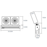 Aquarium Cooler Fish Tank Fan Aquarium Cooling Silent Fan Fish Tank Water Cooling Device